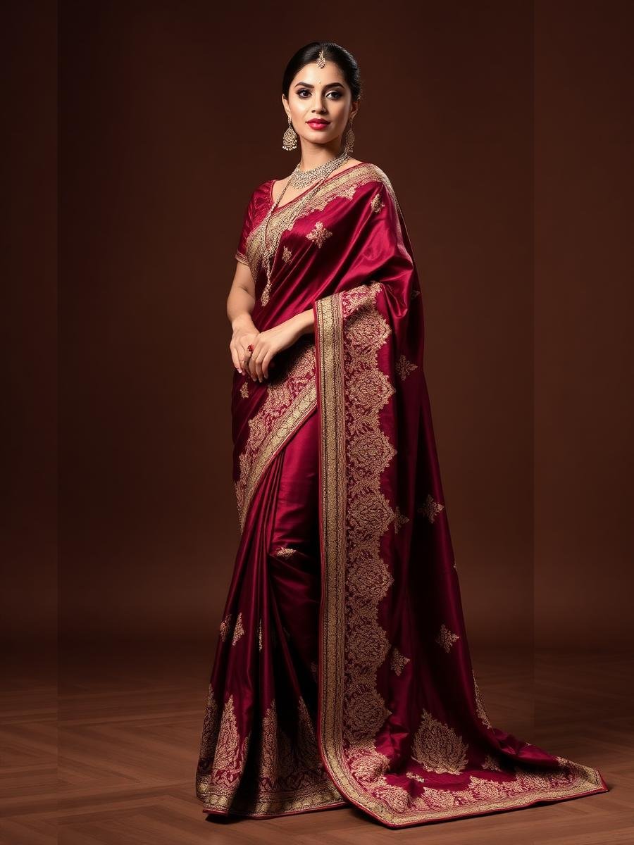 Embroidered Bridal Saree
